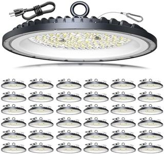 AIKVSXER High Bay Lights UFO Led Light 300W LED Shop Lights 6000K IP65 Commercial Bay Lighting Fixture 45000 LM Super UFO Bright, 5FT Cable Plug & Play for Gym Factory Warehouses 36 Pack