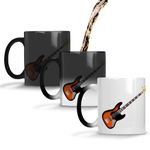 YuBingo Gift for Guitar Lover - Ceramic Coffee Mug, Tea Cup, Music Lover Gifts (Colour Changing Magic Coffee Mug, Tea Cup, 320ML)