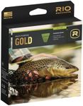 RIO PRODUCTS Elite Gold Fly Line, Easy to Cast Flies from Size 2 to 22, Ultimate All-Around Fly Line with Ultra-Slick Performance, Moss/Gold/Gray, 90ft, WF5F