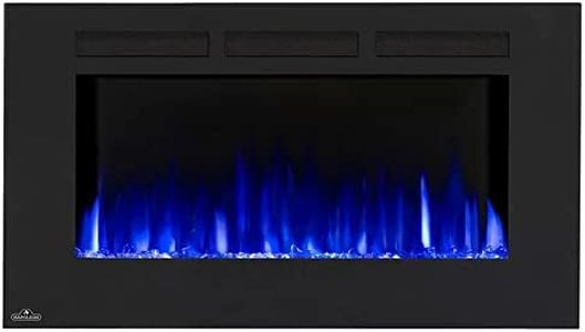 Napoleon Allure 42 inch Wall Mount Electric Fireplace - Black, NEFL42FH