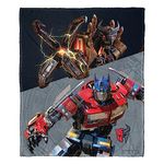 Northwest Transformers Silk Touch Throw Blanket, 50" x 60", Scourge Versus Optimus Prime