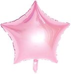 Pink Star Shape Foil Mylar Balloons