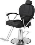 Hicomony Barber Chair for Home/Barbershop, Adjustable Reclining Salon Chair with Swivel Base, Heavy-Duty Modern Styling Chair for Hair Stylist,Stylish and Functional Hairstylist Chair