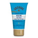 Gold Bond Healing Foot Cream, 113g Tube, Non-Greasy Moisturizing Foot Cream for Dry Cracked Feet and Heels With Jojoba, Aloe and Vitamin A, E and C