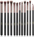 MSQ Eye Makeup Brushes 12pcs Rose G