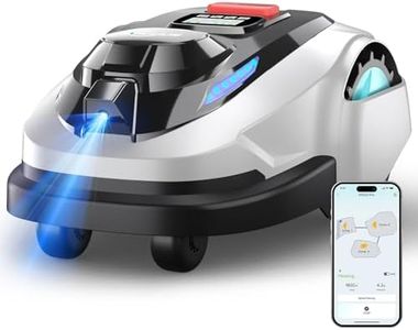 YARDCARE N1600 PRO Wireless Robot Lawn Mower, RTK+Vision Navigation, 0.4 Acre Coverage, APP Smart Control, Multi-Zone Mowing, Ordered Cutting Path, Smart Robot Lawn Mower for Yards