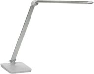 Safco Products 1001SL Vamp LED Modern ABS Desk Lamp with USB Port and Dimmer Switch, Silver