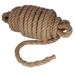 VMPS 10mm 10 Meters Natural Jute Rope 10mm | Hemp Rope 10mm | Thick Jute Rope 10mm | Moti Rassi | Thick Manila Jute Rope | Jute Rope for Gardening/Railing/Swing/DIY/Crafts/Wall Hanging/Hammock