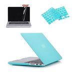 Ruban - Plastic Hard Case with Keyboard Cover with Screen Protector for Macbook Pro 13 Inch with Retina Display No CD-ROM (A1502/A1425), Turquoise