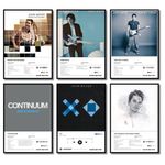 Funk You Store John Mayer Posters (Set of 6) | Unframed A4 Posters of John Mayer's Heavier Things, Continuum, SoB Rock, XO & more for Wall, Bedroom, Living room | Dark Minimalist | Glue Dots Included