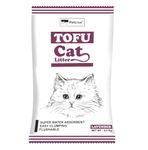 Petcrux Tofu Cat Litter | Natural Flushable Clumping Litter | Plant Based Biodegradable | Ultra Odour Control | Dust Free | Low Tracking Cat Litter 6 L - 2.5 Kg (Lavender)