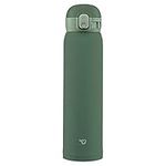 Zojirushi SM-WA60-GD Water Bottle, One-Touch Stainless Steel Mug, Seamless, 1.2 fl oz (0.60 L), Khaki