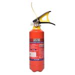 Secure Guard ABC Powder Type 1 Kg Fire Extinguisher Red Premium Fire Extinguisher ISI Mark with Wall Mount Hook and How to use Instruction Manual for Home, Kitchen, Office, School and Industrial Use