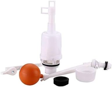New Ware® PVC Syphone Flush Kit with All Feeting Accessories Single Flush Tank Kit for Cistern Tank, Flushing Cistern Accessories (White)