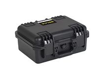 MEIJIA Premium Waterproof Hard Compact Camera Case with Customized Fit Foam Included,14.21"X11.42"X6.50",Elegant Black