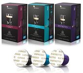 Barista Moments - 60 Coffee Pods Compatible with Nespresso Machines - Italian Ristretto, Lungo & Espresso Capsules (Espresso Variety Pack, 60 Pods)