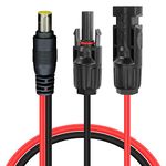 YAODHAOD Solar Plug to DC 8mm Cable 12AWG 1M DC7909 to Solar Panel Plug Solar Cable,for Jackery Explorer 240 500 1000 Bluetti EB70 EB3A Powerstation(Solar Plug to DC7909 12AWG/1M)