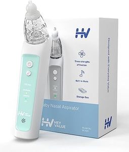 Aspirateur Nasal Mouche Bébé Électrique, Nettoyant Nasal Rechargeable Avec Musique Et Lumière Pour Jeunes Enfants, Aspirateur Pour Nouveau-nés Et Nourrissons, 3 Niveaux D'aspiration，Anti-Reflux - Vert