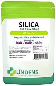 Silica 250mg TRIPLE PACK 300 Capsules 1 a day from Bamboo w/Biotin & Selenium