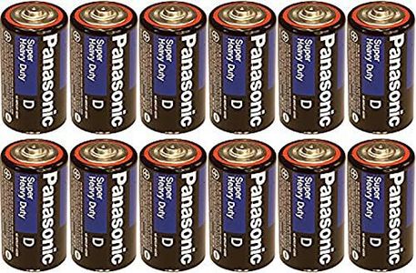 Panasonic Heavy Duty D Batteries X 12