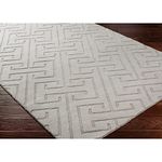 LIVING ROOM CARPETS Hand-Tufted Modern Design Carpet- 1 Inch Thickness (White, 7 x 10 Feet, Woollen)