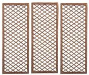 Selections Pack of 3 Willow Trellis Framed Panel (120 x 45 Centimeter)