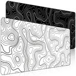 【7 Colors 3 Sizes】【2 or 1 Pack】Topographic Contour Gaming Mouse Pad Large Mouse Pad for Desk Keyboard and Mouse Pad Desk Mat Computer Mat Protector Mat Office Desk Accessories Gifts - 35.5"L*15.8"W