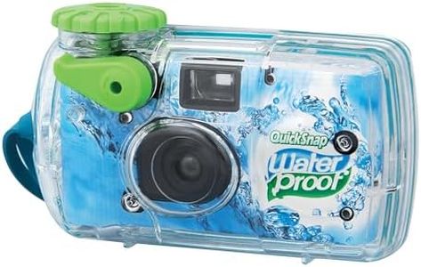 Fujifilm QuickSnap Waterproof Single Use Camera 800 (27 Exposures) Blue/Green/White