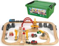 BRIO World Deluxe Cargo Wooden Rail