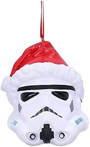 Nemesis Now Stormtrooper Décoration à Suspendre en Forme de Chapeau de Père Noël Blanc 8,3 cm