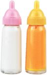 Click N' Play Magic Disappearing Baby Bottle Toy Set, Baby Doll Bottles with Disappearing Milk & Juice, Baby Doll Accessories Toys for Kids & Toddlers, Great Gift for Little Girls Ages 2-4