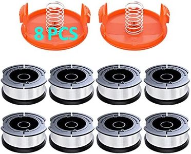 10 Pack String Trimmer Line for Black+Decker, (AF-100) String Trimmer Replacement Spool, 30ft 0.065" Autofeed String Trimmer Line, Suitable for Black+Decker Trimmer Line(8 Spools,2 Caps,2 Springs)