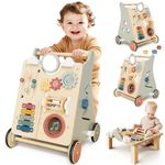 Baby Push Walker with Wheels for 6-12 Months Boys Girls, Walking Toys for 1 Year Old Learning to Walk