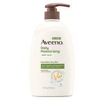 Aveeno Daily Moisturizing Body Wash with Soothing Oat, Creamy Shower Gel, Soap-Free and Dye-Free, Light Fragrance for Sensitive skin , 33 fl. Oz,975 ml