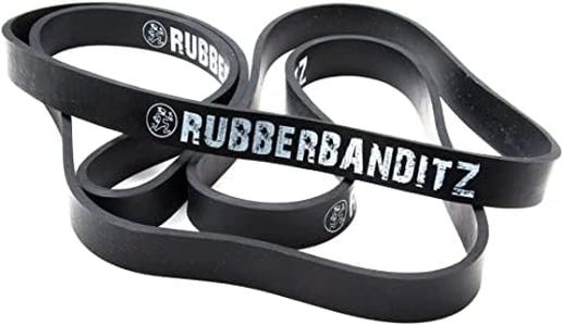 ( 3: 30-50 Lbs (14-23 kg) - Heavy (Black)) - Rubberbanditz 100cm Multi-Layered Physical Therapy Resistance Bands - 100% Premium Latex Continuous Loop PT Bands for Fitness Stretching Exercise Stabilisation Toning Rehab Recovery and Prehab. Choose from 7 sizes, Resistance from 2.3-90kg