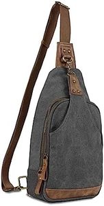 Glacier Canvas Concealed Carry Sling Bag Crossbody Backpack Purse for Men Women_Grey