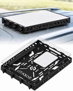SOZATO Starlink V5 Magnetic Car Roof Mount, Metal Frame & Acrylic Shield | 6 Powerful Magnetic Bases, Full Metal Frame, Quick Release, Weather-Resistant Mounting Kit for RVs, Vehicles, Trucks & Boats