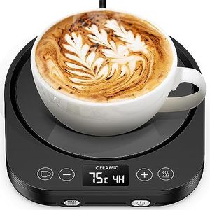 Accwork Calentador de Taza Café, Calentador de Bebidas Calienta Leche, Té con 3 Modos de Temperatura hasta 85℃ Apagado Automático, Calentador de Café para Oficina, Hogar