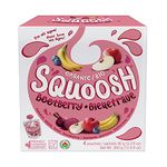 Baby Gourmet Squoosh Organic Fruit And Veggie Snack Pouches - Beetberry - Non-GMO, Gluten Free, Peanut Free - 4 x 90g, 6-Pack