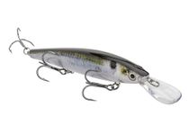 Strike King (HCKVDJ300DS-699) KVD Sinking Deep Jerkbait Fishing Lure, Weight Transfer System, 4 3/4-Inches, 3/5-Ounce, Slow Sinking, Size 2 and 4 Mustad Triple Grip Treble Hooks, Natural Shad