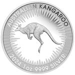 Sprott Money Collectibles - 2024 Australian Kangaroo King Charles III Obverse First Issue 1 oz Silver Coin - The Perth Mint