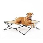 Coolaroo On The Go Elevated Pet Bed, Large, Desert Sand