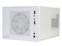 Silverstone Tek Plastic/SECC Mini-ITX Computer Case with 2x USB 3.0 Front Ports SFF Cases, White SG05W-LITE