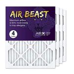 AIRx Filters 16x20x1 Air Filter MERV 11 Pleated HVAC AC Furnace Air Filter, Air Beast 4-Pack, Made in the USA