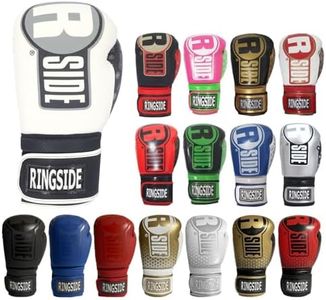 Ringside Apex Flash Sparring Gloves, IMF-Tech Boxing Gloves with Secure Wrist Support, Synthetic Boxing Gloves for Men and Women, White and Black, 16 Oz