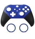 Ceozon Replacement Faceplate Cover Front Housing Shell Repair Accessories Kit for Xbox One Elite Controller Series 2 Included Joystick Rings Blue