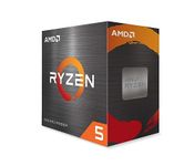 AMD Ryzen 5 5600X Processor (6C/12T, 35MB Cache, up to 4.6 GHz Max Boost) with Wraith Stealth Cooler