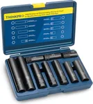 Wheel Lock Removal Kit 10 Piece, Spline Hex Master Key Set,Remove Rusted Frozen Lug Nuts on Aftermarket Wheels,Cr-Mo Steel