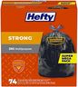 Hefty Strong Large Trash Bags, 30 Gallon, 74 Count (Packaging may vary)