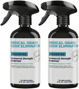 Medical & Commercial Grade Odor Eliminator for Cast Removal, Colostomy, Incontinence, Wound Smell, & Ostomy Odor in Hospitals & Clinics, Fragrance Free Unscented Odor Neutralizer Spray 2 16 oz Bottles